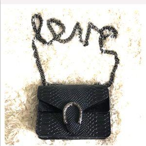 BNWOT Black Crossbody Handbag From Italy